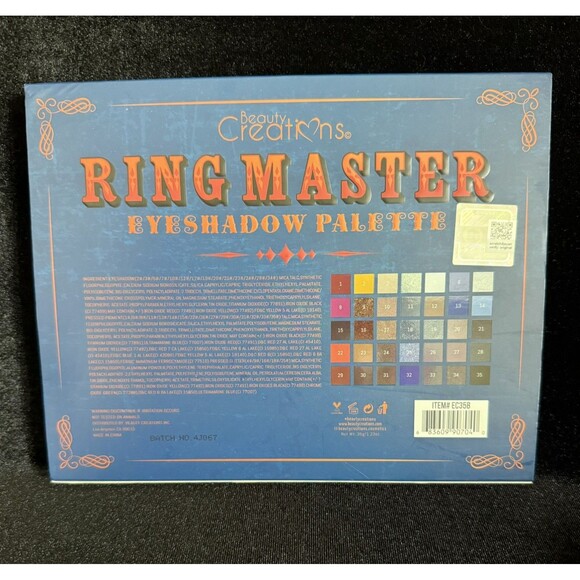 Ring Master Eye Shadow Palette NEW Beauty Creations THE SHOW MUST GO ON - Picture 2 of 5